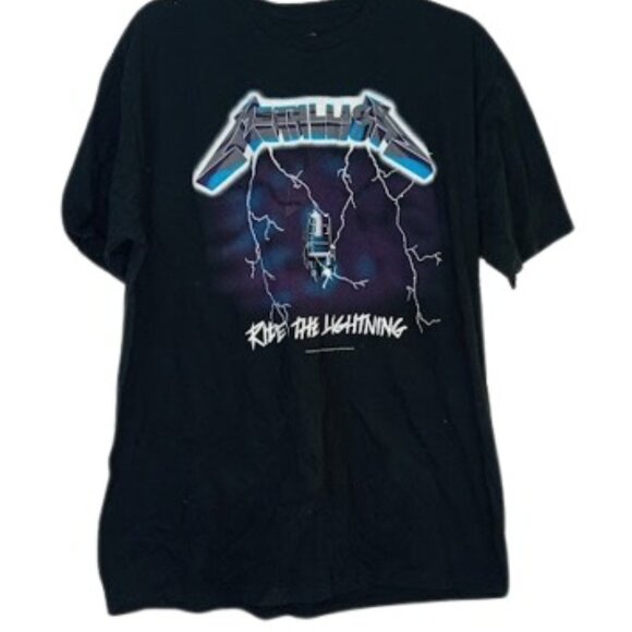 2007 Metallica Mens Ride The Lightening Graphic T-Shirt Tee XXL - Picture 1 of 3